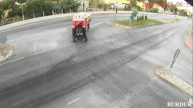 Burdur'da dikkatsizlik kazaları KGYS kameralarına yansıdı