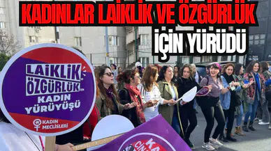 Kadınlar laiklik ve özgürlük için yürüdü