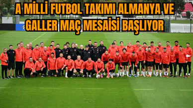 A Milli Futbol Takımı Almanya ve Galler maç mesaisi başlıyor