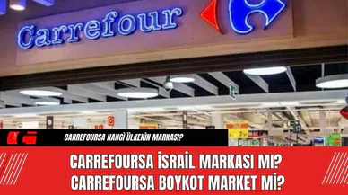 CarrefourSA İsrail Markası mı? CarrefourSA Boykot Market mi?