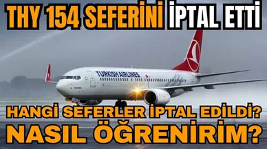 THY 154 seferini iptal etti! Hangi seferler iptal edildi? Nasıl öğrenirim?