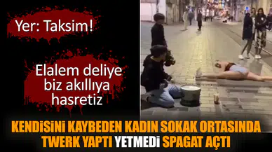 Kendisini kaybeden kadın Twerk yaptı yetmedi spagat açtı