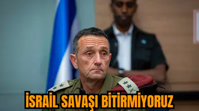 İsrail savaşı bitirmiyoruz