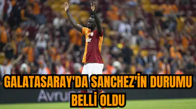 Galatasaray'da Sanchez'in durumu belli oldu