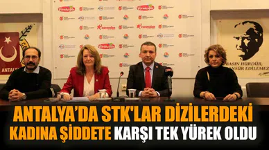 Antalya’da STK'lardan dizilerdeki kadına şiddete tepki