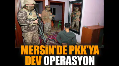 Mersin'de P*K'ya dev operasyon düzenlendi