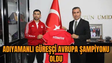 Adıyamanlı güreşçi Avrupa Şampiyonu oldu