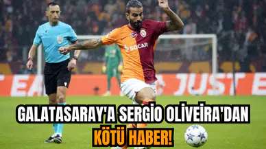 Galatasaray'a Sergio Oliveira'dan kötü haber!