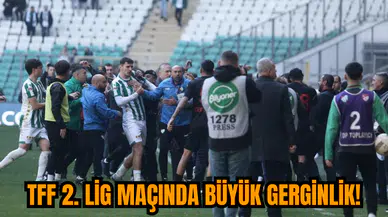 TFF 2. Lig maçında büyük gerginlik!