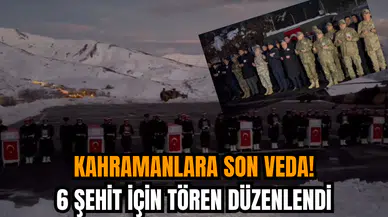 Kahramanlara son veda! Hakkari'de şehitler için tören düzenlendi