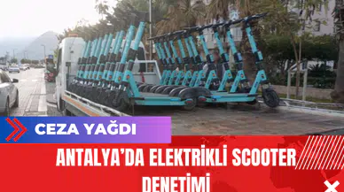 Antalya’da Elektrikli Scooter Denetimi