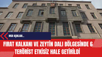 Fırat Kalkanı ve Zeytin Dalı bölgesinde 6 ter*rist etkisiz hale getirildi