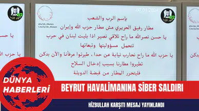 Beyrut Havalimanına siber saldırı