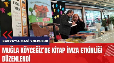 Muğla Köyceğiz’de kitap imza etkinliği düzenlendi