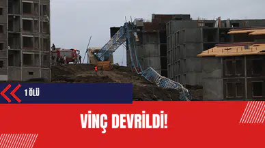 Vinç devrildi: 1 ölü