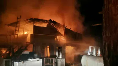 Kemer Hurdacılar Sitesi’nde yangın