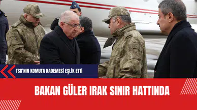 Bakan Güler Irak sınır hattında
