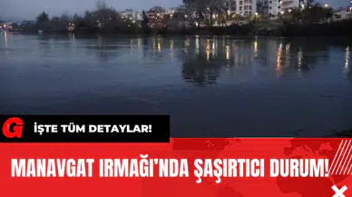 Manavgat Irmağı’nda Şaşırtıcı Durum!