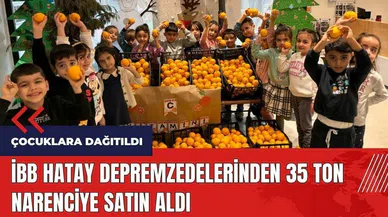 İBB Hatay depremzedelerinden 35 ton narenciye satın aldı