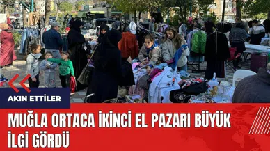 Muğla Ortaca ikinci el pazarı büyük ilgi gördü