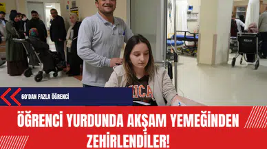 Öğrenci yurdunda akşam yemeğinden zehirlendiler!