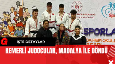 Kemerli Judocular Madalya ile Döndü