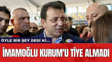 İmamoğlu Kurum'u tiye almadı! Öyle bir şey dedi ki