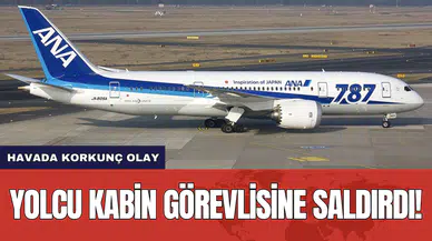 Havada korkunç olay: Yolcu kabin görevlisinin kolunu ısırdı