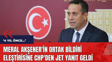 Meral Akşener'in eleştirilerine CHP'den ortak bildiri yanıtı geldi