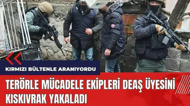 Kırmızı bültenle aranan DE*Ş üyesi kıskıvrak yakalandı