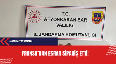 Fransa’dan esrar sipariş etti! Kargosunu alamadan jandarmaya yakalandı