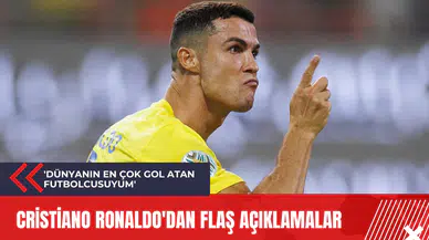 Cristiano Ronaldo'dan flaş açıklamalar: 'Dünyanın en çok gol atan futbolcusuyum'