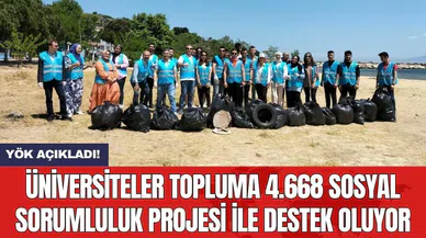 Üniversiteler topluma 4.668 sosyal sorumluluk projesi ile destek oluyor