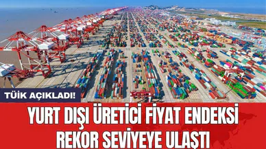 TÜİK açıkladı! Yurt dışı üretici fiyat endeksi rekor seviyeye ulaştı