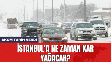 AKOM tarih verdi: İstanbul'a ne zaman kar yağacak?
