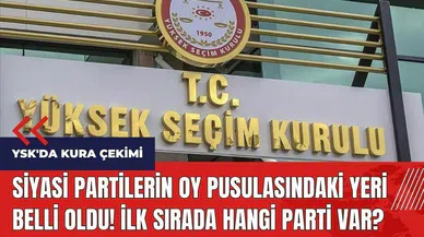 Siyasi partilerin oy pusulasındaki yeri belli oldu! İlk sırada hangi parti var?
