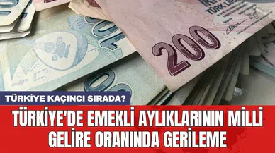 Türkiye'de emekli aylıklarının milli gelire oranında gerileme