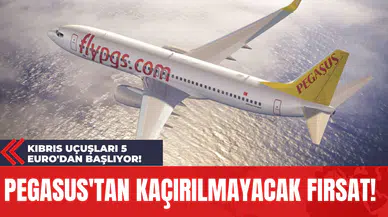 Pegasus'tan Kaçırılmayacak Fırsat: Kıbrıs Uçuşları 5 Euro'dan Başlıyor!