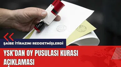 Şaibe itirazını reddetmişlerdi! YSK'dan oy pusulası kurası açıklaması geldi