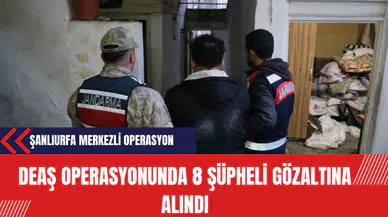 Şanlıurfa Merkezli DE*Ş Operasyonunda 8 Şüpheli Gözaltına Alındı