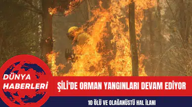 Şili'de Orman Yangınları: 10 Ölü ve Olağanüstü Hal İlanı