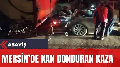 Mersin'de kan donduran kaza