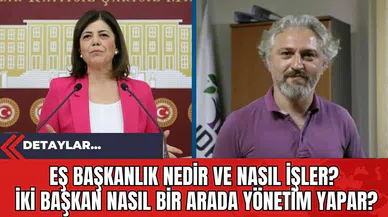 Eş başkanlık nedir ve nasıl işler? İki başkan nasıl bir arada yönetim yapar?