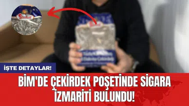 BİM'de çekirdek poşetinde sigara izmariti bulundu!