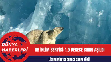 AB İklim Servisi: 1.5 Derece Sınırı Aşıldı
