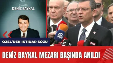Deniz Baykal mezarı başında anıldı