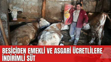 Besiciden emekli ve asgari ücretlilere indirimli süt