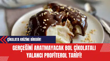 Gerçeğini Aratmayacak Bol Çikolatalı Yalancı Profiterol Tarifi! Çikolata Krizine Birebir!
