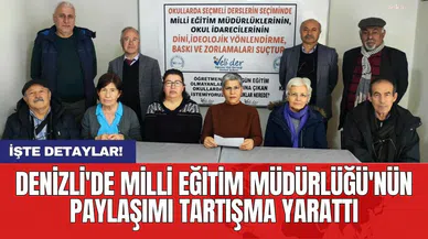 Denizli'de Milli Eğitim Müdürlüğü'nün paylaşımı tartışma yarattı