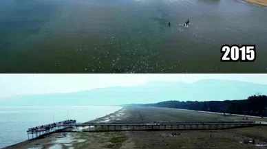 Bursa İznik Gölü kuruyor: 'Göldeki çekilme korkutucu boyuta ulaştı'   